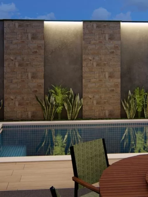 Casa Térrea à Venda com 3 suítes sendo 1 master com closet e piscina privativa, 162m² no Condomínio Terras Alpha em Votorantim/SP