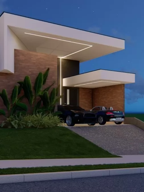 Casa Térrea à Venda com 3 suítes sendo 1 master com closet e piscina privativa, 162m² no Condomínio Terras Alpha em Votorantim/SP