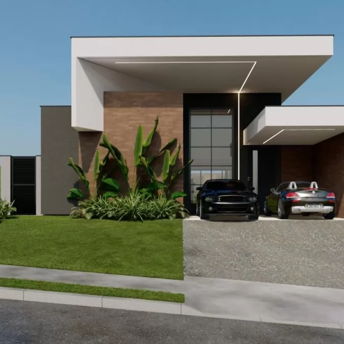 Casa Térrea à Venda com 3 suítes sendo 1 master com closet e piscina privativa, 162m² no Condomínio Terras Alpha em Votorantim/SP